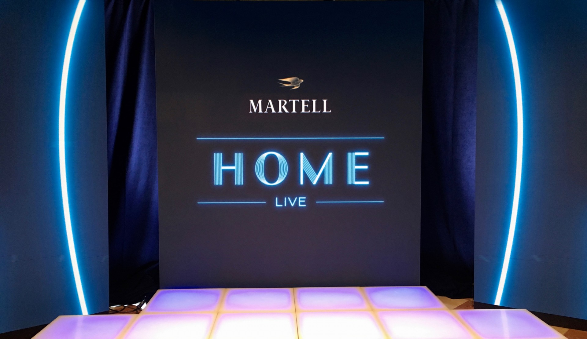 LED VIDEO WALL for the presentation of the brand Martell