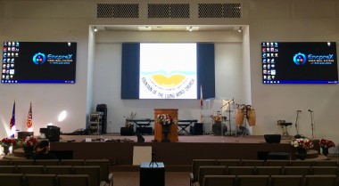 LED Video walls installation at a house of worship