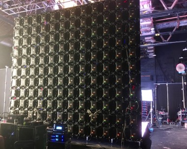 LED wall for broadcast studio backdrop