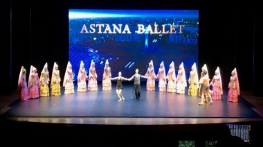 Astana Ballet from Kazakhstan @ Lincoln Center.Backdrop LED screen