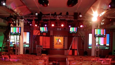 Azteca TV event preparations